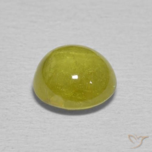 9,17 ctw natürlicher Pineapple yellow Sphene, Oval, Transparent
