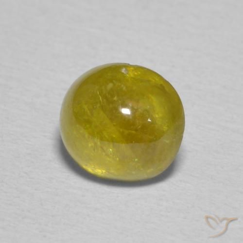9,17 ctw natürlicher Pineapple yellow Sphene, Oval, Transparent