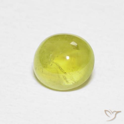 9,17 ctw natürlicher gelblich-grün Sphene, Oval, Transparent