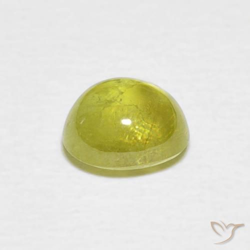 9,17 ctw natürlicher gelblich-grün Sphene, Oval, Transparent