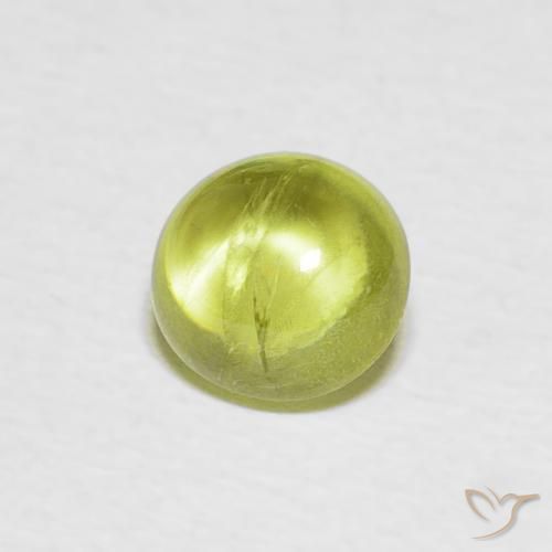 9,17 ctw natürlicher Warmes Erdgrün Sphene, Oval, Transparent
