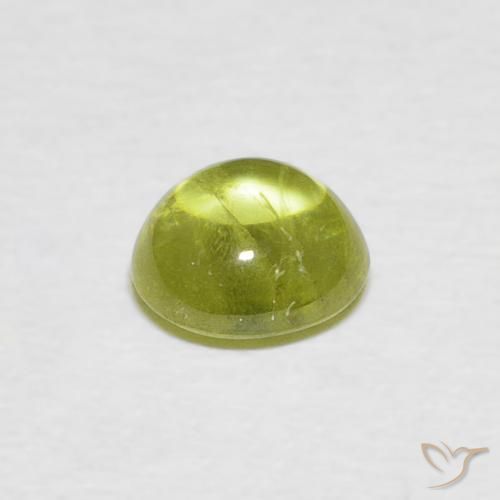 9,17 ctw natürlicher Warmes Erdgrün Sphene, Oval, Transparent