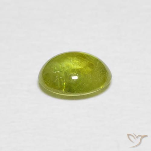 9,17 ctw natürlicher gelblich-grün Sphene, Oval, Transparent
