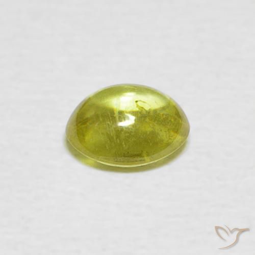 9,17 ctw natürlicher Warmes Waldgrün Sphene, Oval, Transparent