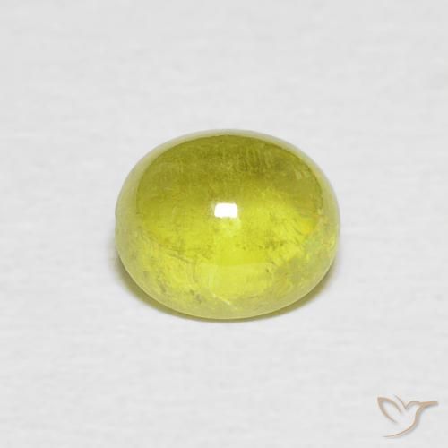 1.08ct Natürlicher Mittelgrün Sphene, Oval, Transparent