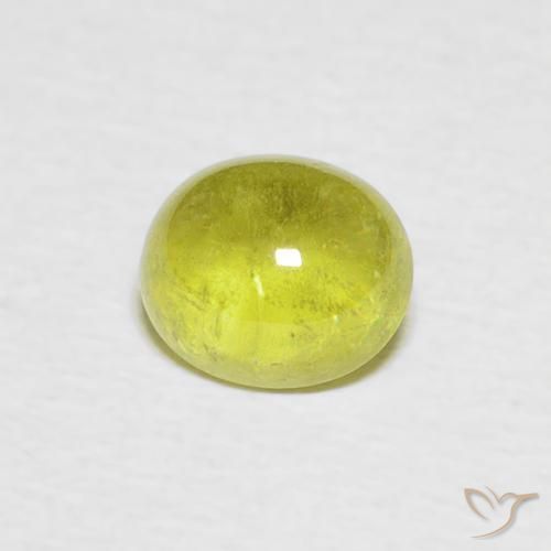 9,17 ctw natürlicher Mittelgrün Sphene, Oval, Transparent