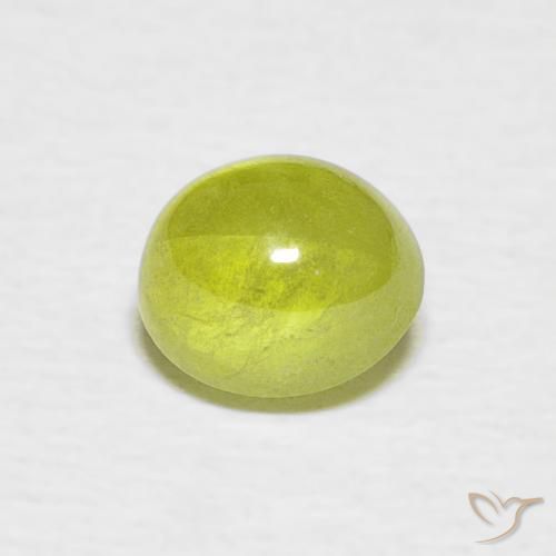 1.06ct Natürlicher Warmes Waldgrün Sphene, Oval, Transparent