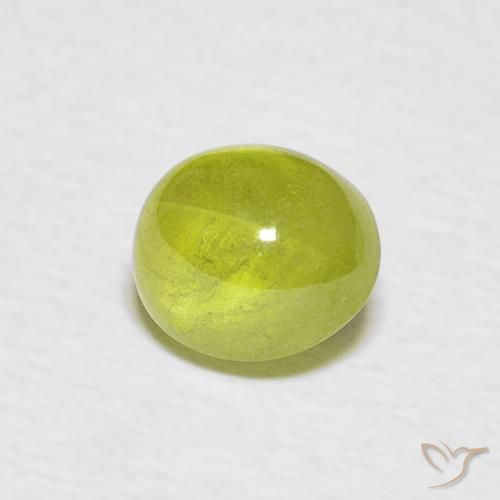 9,17 ctw natürlicher Warmes Waldgrün Sphene, Oval, Transparent