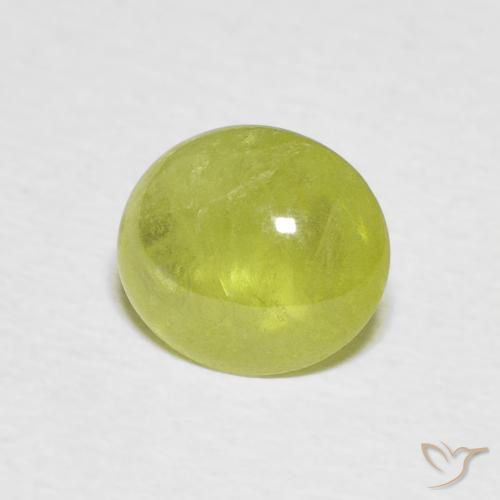 9,17 ctw natürlicher Warmes Erdgrün Sphene, Oval, Transparent