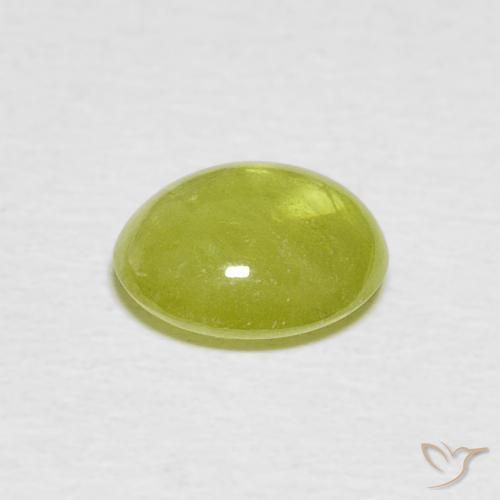 9,17 ctw natürlicher Warmes Erdgrün Sphene, Oval, Transparent