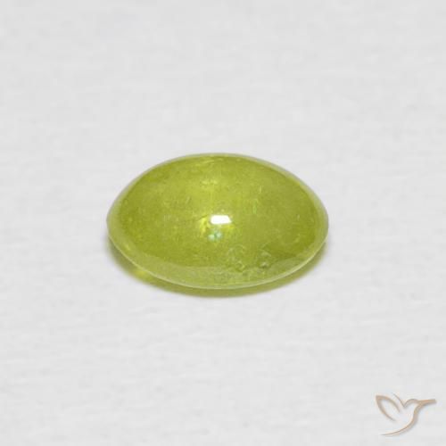 9,17 ctw natürlicher Mittelgrün Sphene, Oval, Transparent