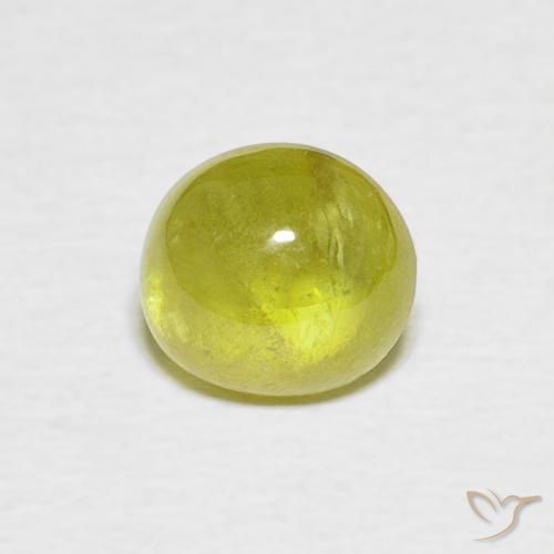 1.47ct Natürlicher gelblich-grün Sphene, Oval, Transparent