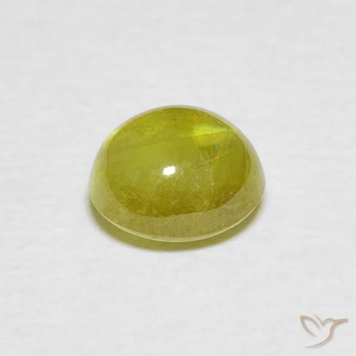 9,17 ctw natürlicher gelblich-grün Sphene, Oval, Transparent