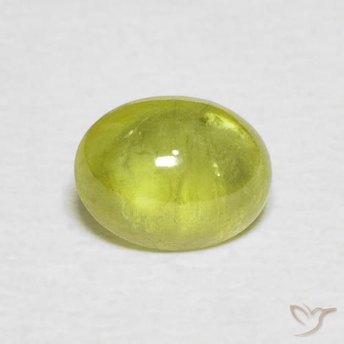 1.30ct Natürlicher Mittelgelb Sphene, Oval, Transparent / Lichtdurchlässig