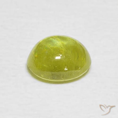 9,17 ctw natürlicher Helles Zitronengelb Sphene, Oval, Transparent