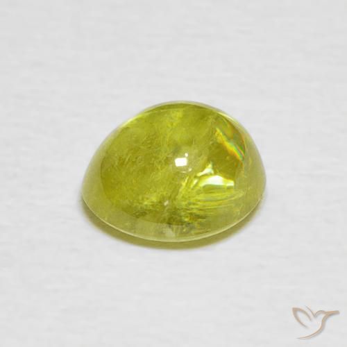 9,17 ctw natürlicher Helles Zitronengelb Sphene, Oval, Transparent
