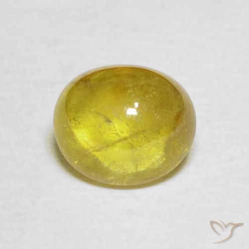 2.17ct Natürlicher Bräunliches Gelb Sphene, Oval, Transparent