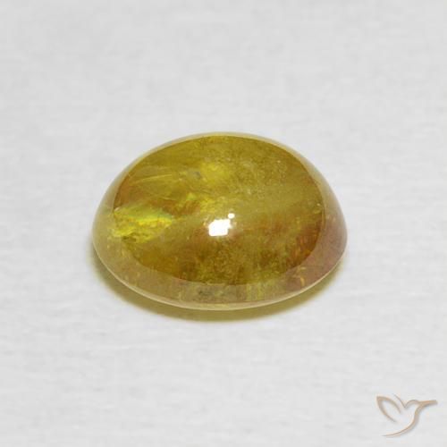 9,17 ctw natürlicher Bräunliches Gelb Sphene, Oval, Transparent