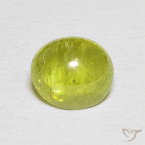 2.22ct Natürlicher hellgelb Sphene, Oval, Transparent