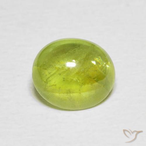 1.90ct Natürlicher hellgelb Sphene, Oval, Transparent