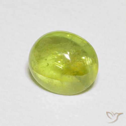 9,17 ctw natürlicher hellgelb Sphene, Oval, Transparent