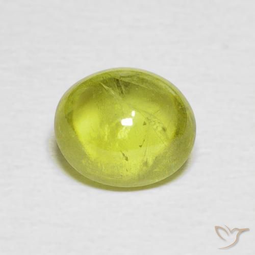 1.63ct Natürlicher Helles Zitronengelb Sphene, Oval, Transparent