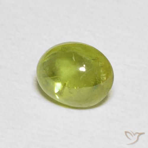 9,17 ctw natürlicher hellgelb Sphene, Oval, Transparent