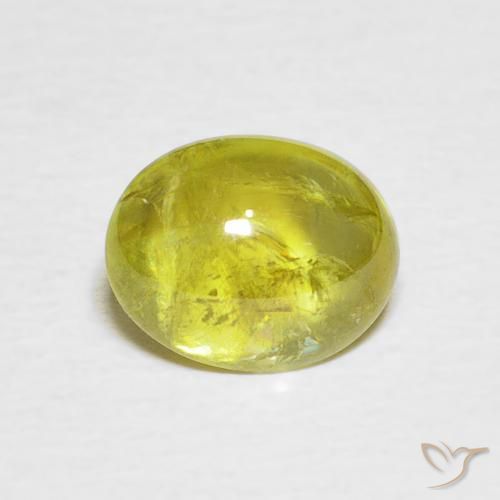 2.20ct Natürlicher Warmes Erdgrün Sphene, Oval, Transparent