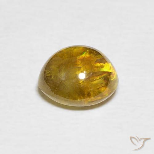 9,17 ctw natürlicher grünlich-gold-braun Sphene, Oval, Transparent