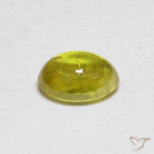 9,17 ctw natürlicher Warmes Erdgrün Sphene, Oval, Transparent