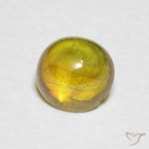 9,17 ctw natürlicher Mittelgelb Sphene, Oval, Transparent