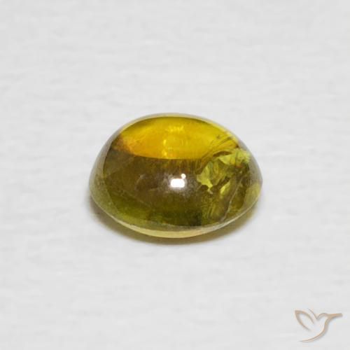 9,17 ctw natürlicher Mittelgelb Sphene, Oval, Transparent