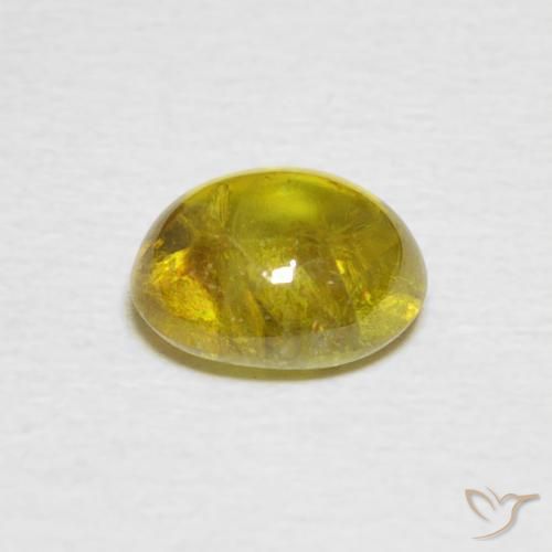 9,17 ctw natürlicher Mittelgelb Sphene, Oval, Transparent