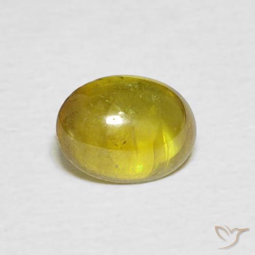 1.11ct Natürlicher Mittelgelb Sphene, Oval, Transparent