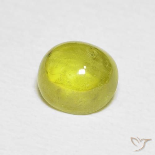 9,17 ctw natürlicher grünlich-gelb Sphene, Oval, Transparent