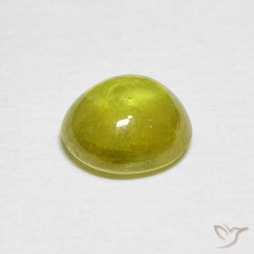 9,17 ctw natürlicher grünlich-gelb Sphene, Oval, Transparent