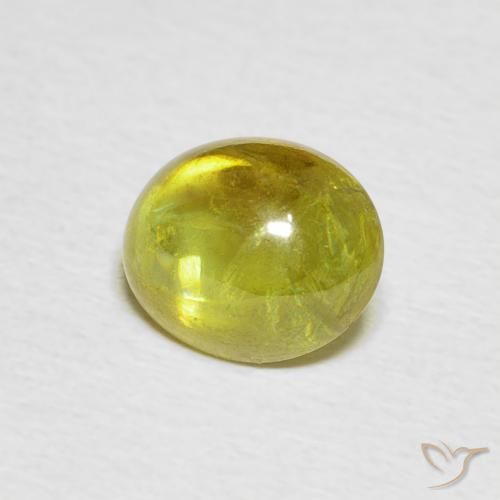9,17 ctw natürlicher Mittelgrün Sphene, Oval, Transparent