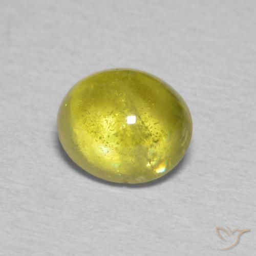9,17 ctw natürlicher gelblich-grün Sphene, Oval, Transparent