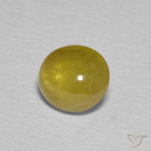 9,17 ctw natürlicher Herbstgelb Sphene, Oval, Transparent