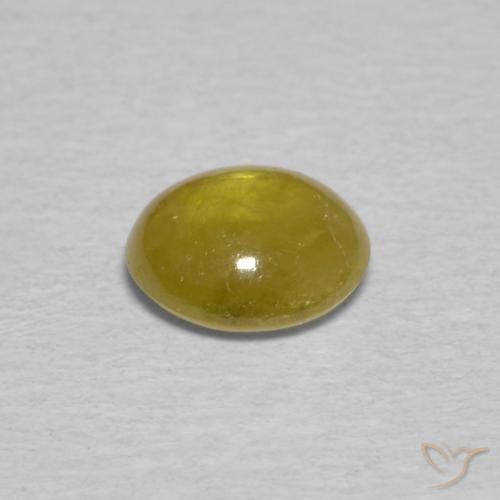 9,17 ctw natürlicher Herbstgelb Sphene, Oval, Transparent
