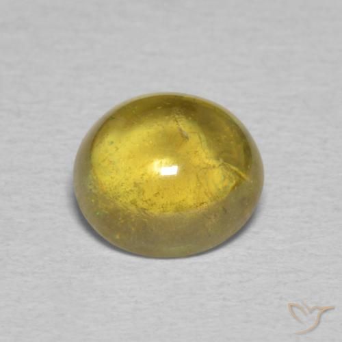 1.82ct Natürlicher Dijon Gelb Sphene, Oval, Transparent
