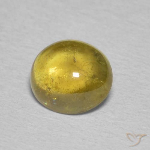 9,17 ctw natürlicher Dijon Gelb Sphene, Oval, Transparent