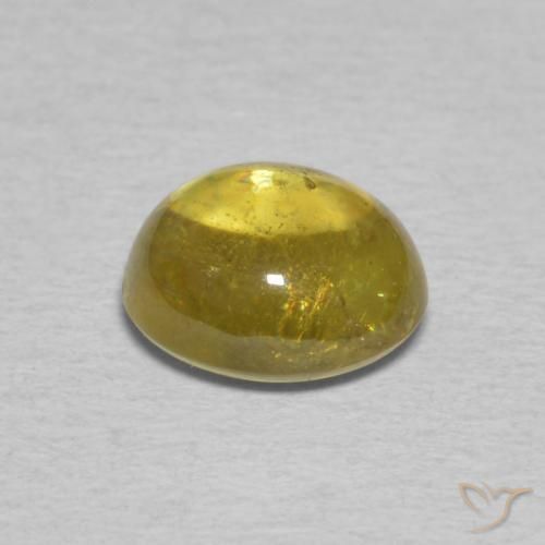 9,17 ctw natürlicher Dijon Gelb Sphene, Oval, Transparent