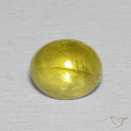 1.63ct Natürlicher Mittelgelb Sphene, Oval, Transparent