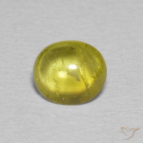 1.12ct Natürlicher Zitronengelb Sphene, Oval, Transparent
