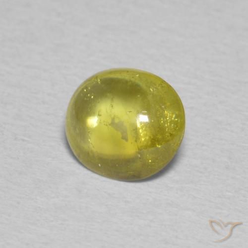 9,17 ctw natürlicher Zitronengelb Sphene, Oval, Transparent
