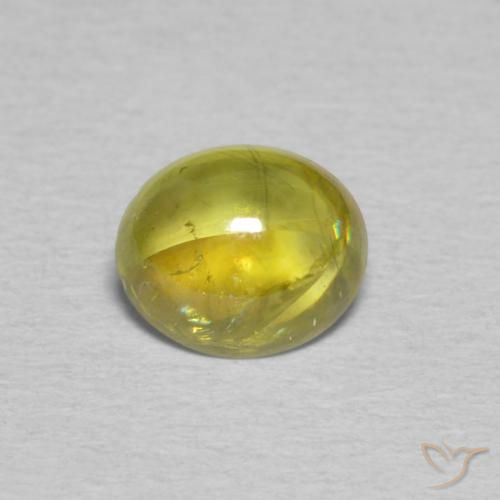 1.06ct Natürlicher Warmes Waldgrün Sphene, Oval, Transparent