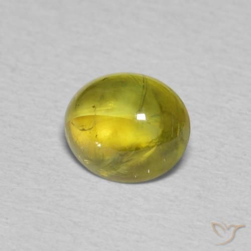 9,17 ctw natürlicher Warmes Waldgrün Sphene, Oval, Transparent