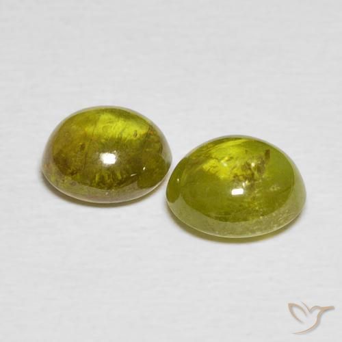 3.52 ct natürliche Warmes Waldgrün Sphene-Edelsteine, Oval, Transparent