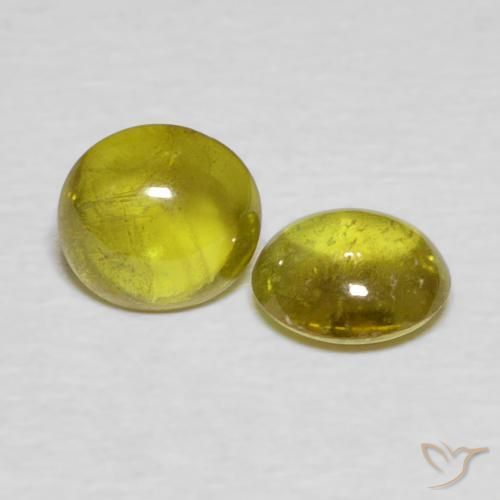 1.57 ct natürliche Erdiges Gold Sphene-Edelsteine, Oval, Transparent
